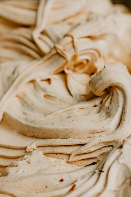 close-up creamy plant-based ice cream swirl no coconut oil ingredients