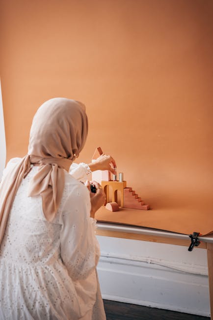 content creator packing local product for export studio