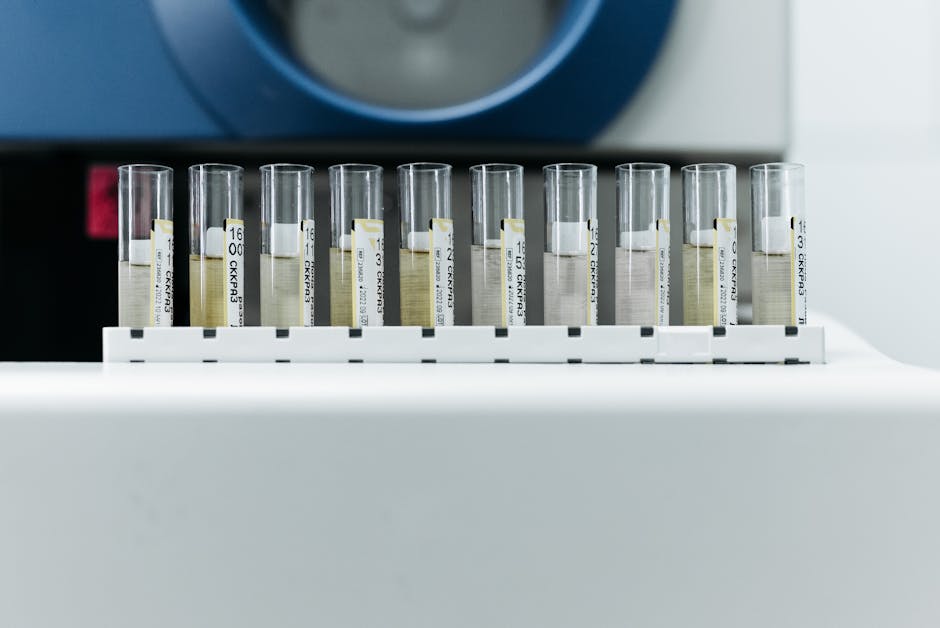 laboratory skincare microbiome test tube