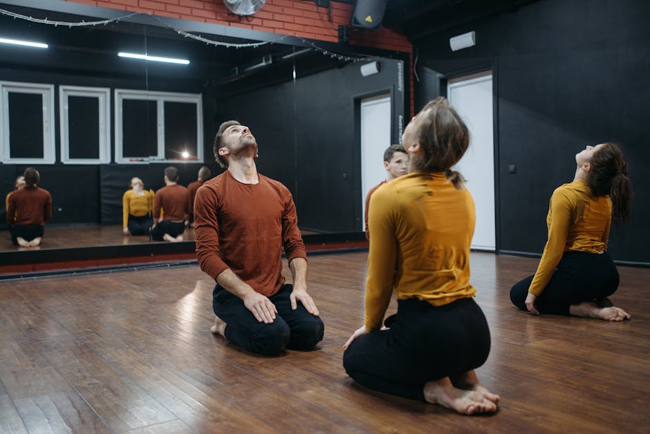 therapist-led dance movement therapy circle adults studio