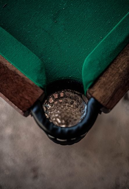 close-up cleaning pool table felt brush eco-friendly