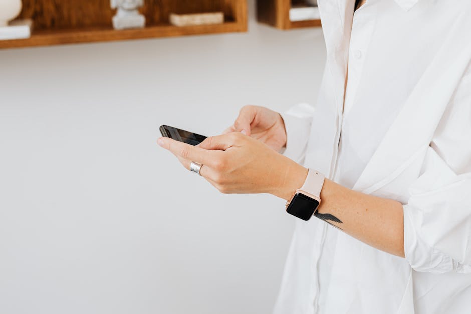 user using mobile wallet app BNPL checkout smartphone hands