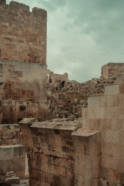 Explore the historic stone ruins in Aleppo, revealing Syria's ancient architectural heritage.