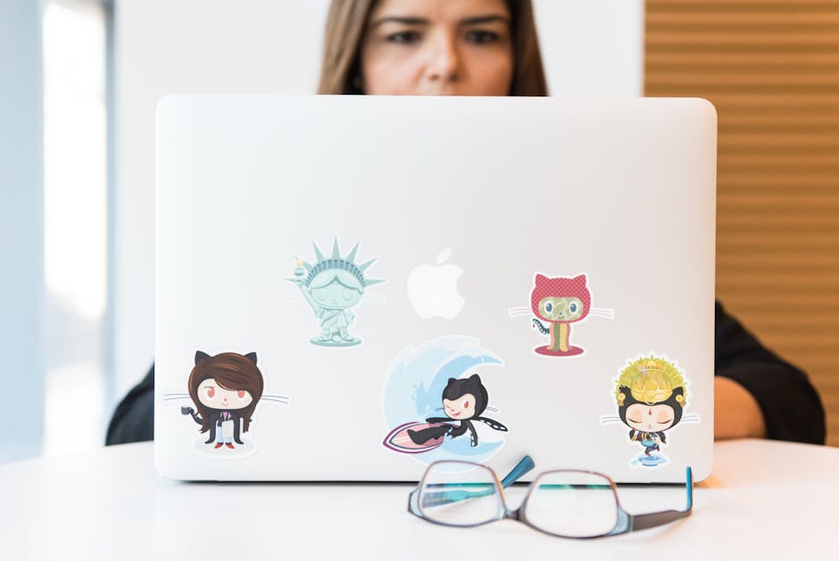 Arab developer GitHub portfolio laptop workspace