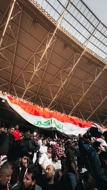 Basra International Stadium fans celebration Iraq 2025