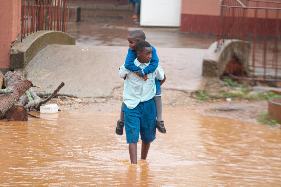 Nepal flood family children shelter helping hands