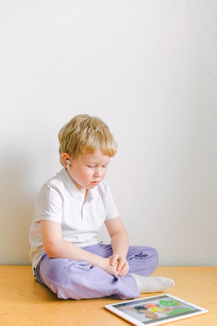 preschool child tablet learning app indoor Pexels