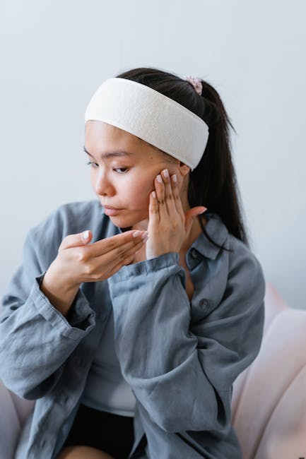 at-home skincare serum routine face pexels