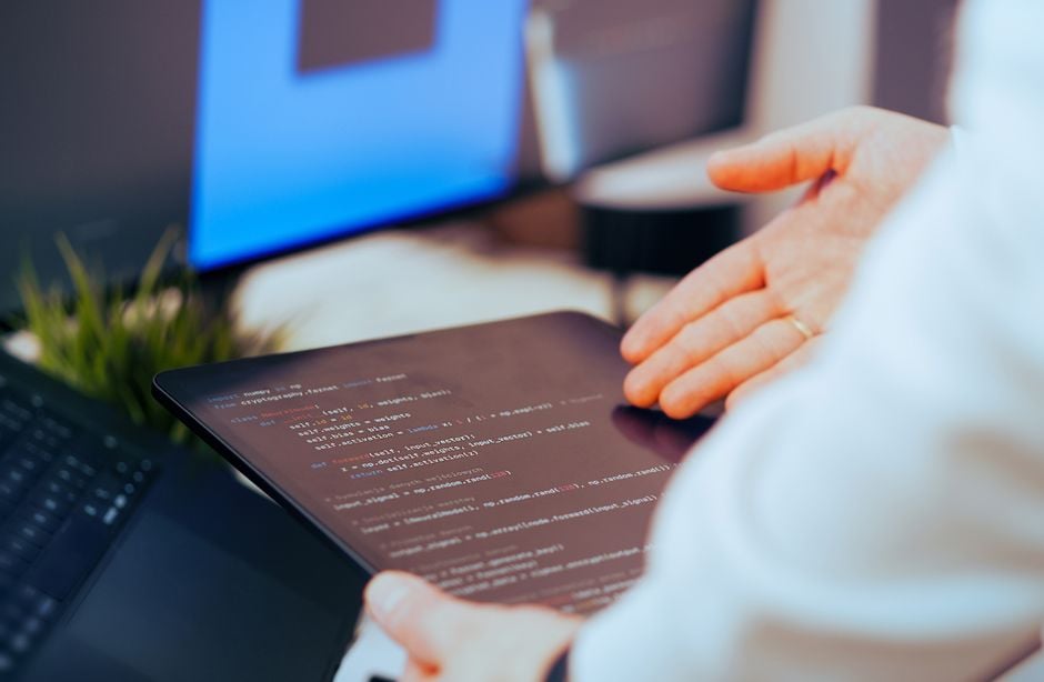 developer working with AI agent Arabic interface security