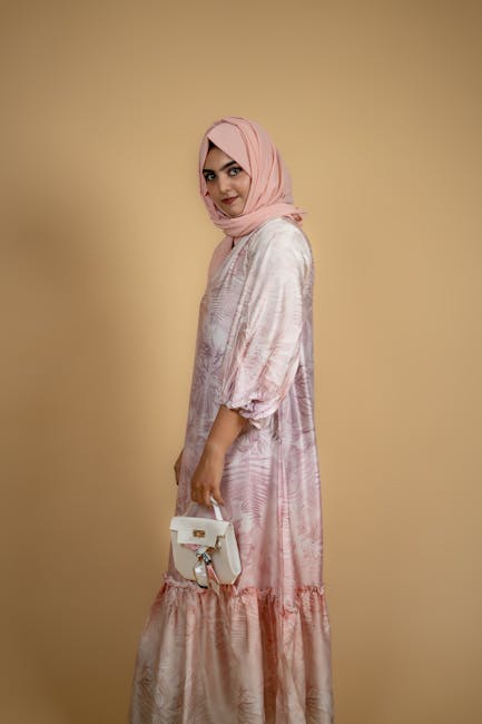 modest wardrobe neutral pieces woman layering hijab outfits studio