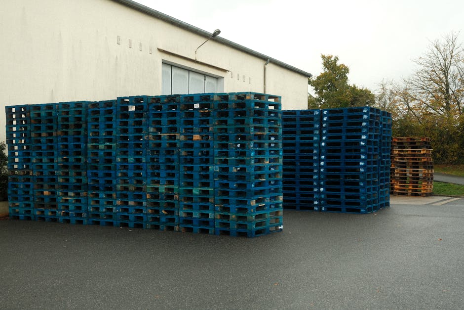 warehouse pallets solar panels logistics sustainability