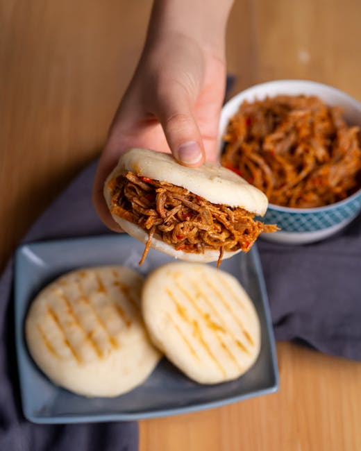 vegan arepa jackfruit empanada Colombian street food