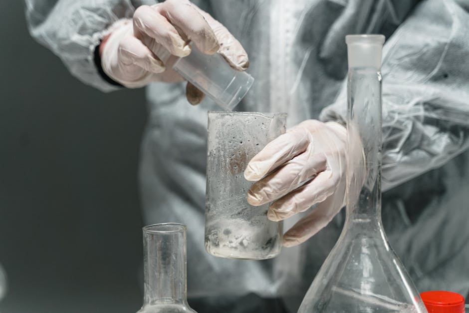 mRNA vaccine vial syringe laboratory research RNA therapy scientist
