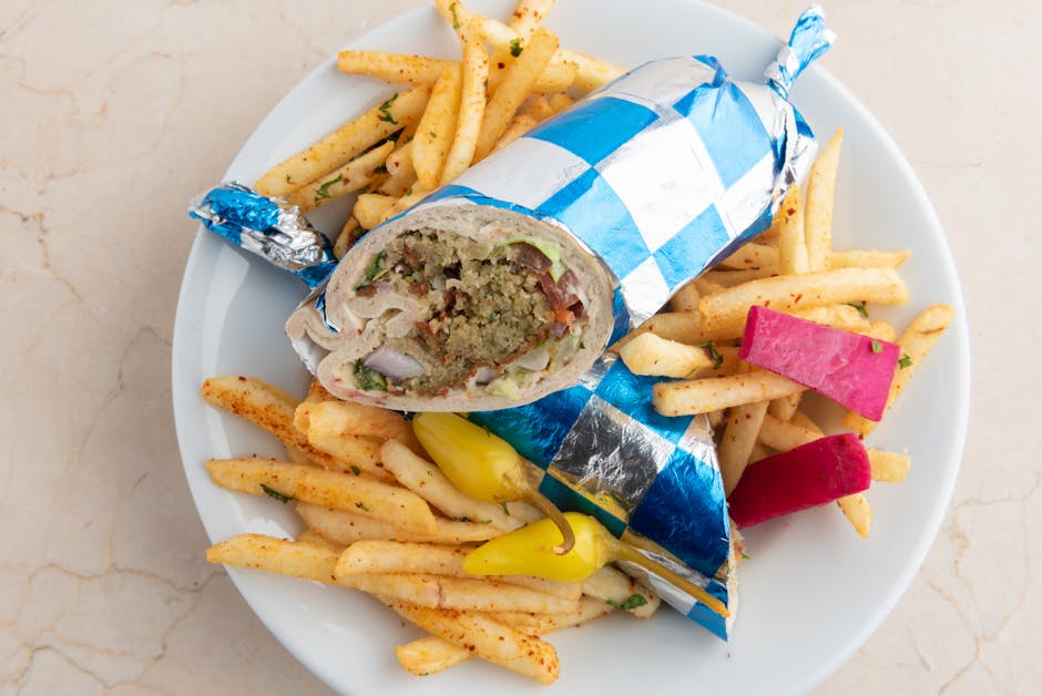 falafel wrap London street food