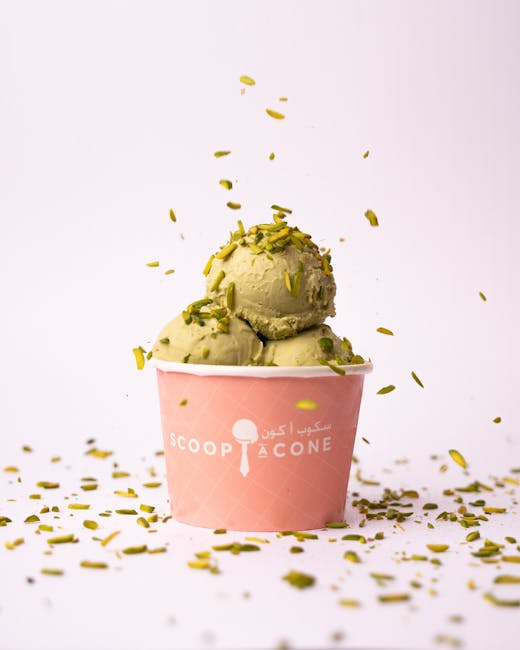 ice cream lab testing adaptogens saffron pistachio