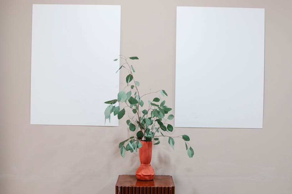 minimalist coral mocha bouquet vase modern