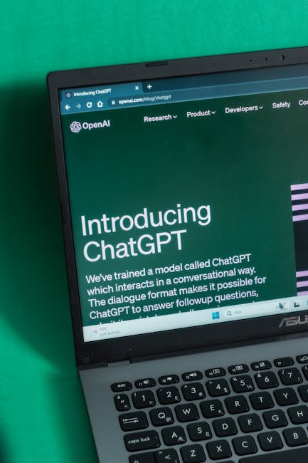 chatbot developer laptop coding AI interface chat UI