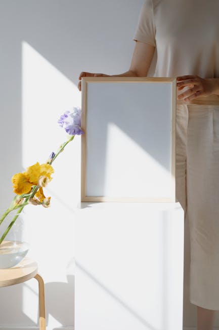 framed preserved flowers DIY tutorial hands arranging frame