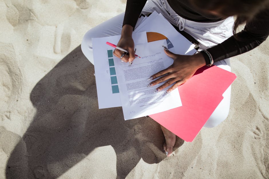 influencer marketing contract analytics chart hands signing agreement