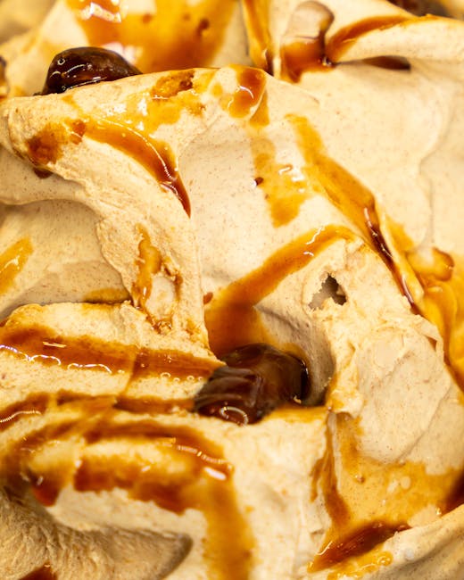 close-up artisan ice cream tasting lab quality control scoop