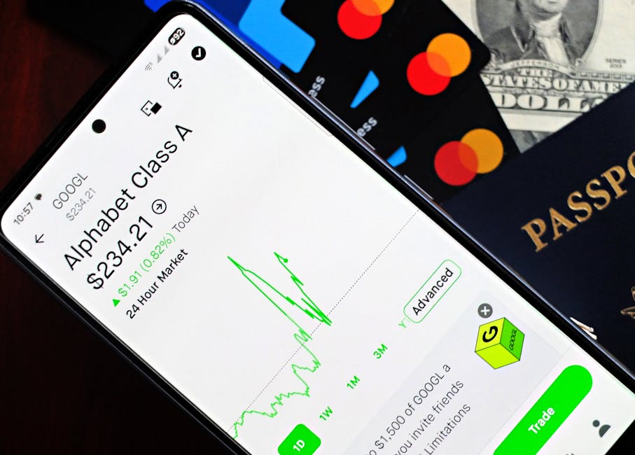 Middle East investor using smartphone trading app