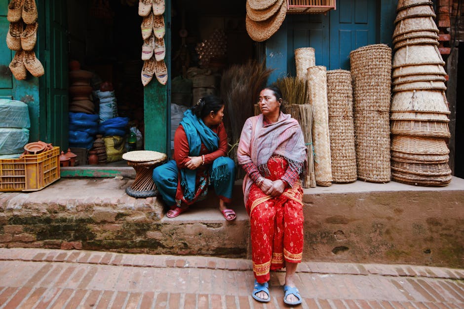 Nepal village handicrafts women weaving market traditional crafts