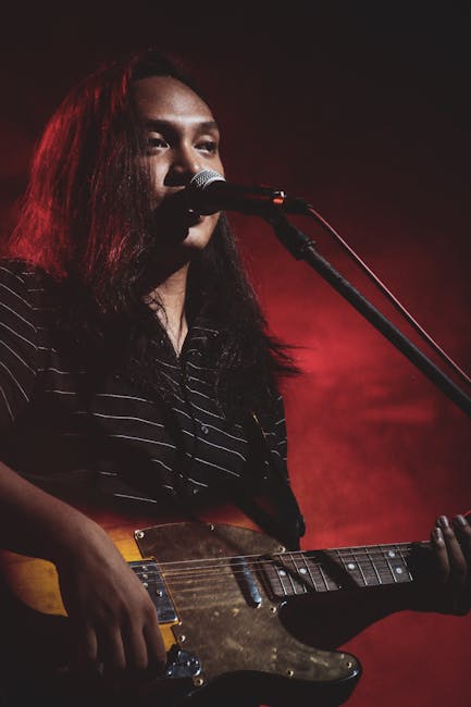 Nepal indie musician performing Kathmandu live crowd guitar