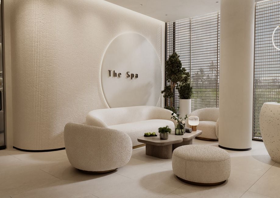 modern cannabis consumption lounge interior cozy seating soft lighting tourists spa pairing