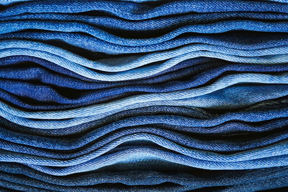 organic cotton denim mill indigo dyeing workers weaving