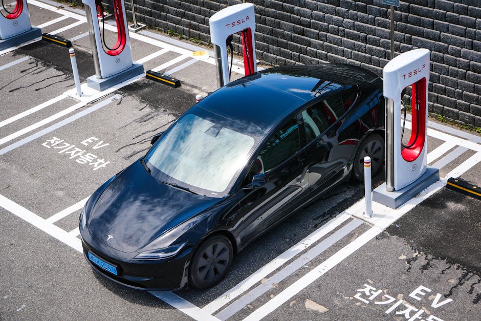electric car charging scenic highway national park pexels