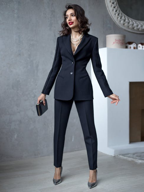 modest workwear hijab office outfit blazer trousers