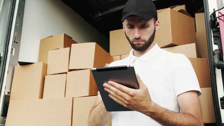warehouse packages courier delivery tracking notifications
