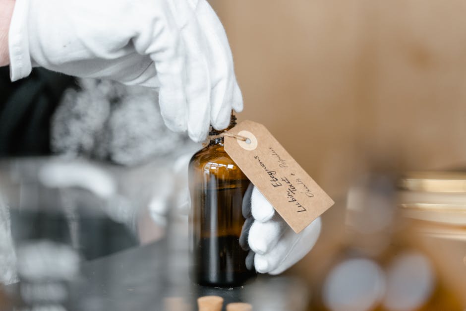 close-up INCI ingredient list skincare label