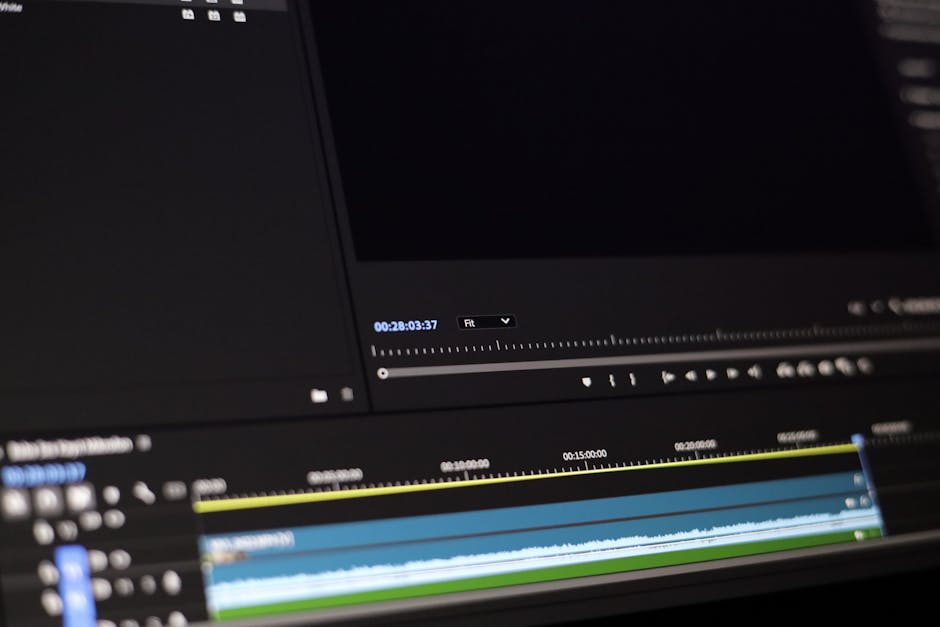 video editor cutting highlights on laptop timeline exporting clips creator