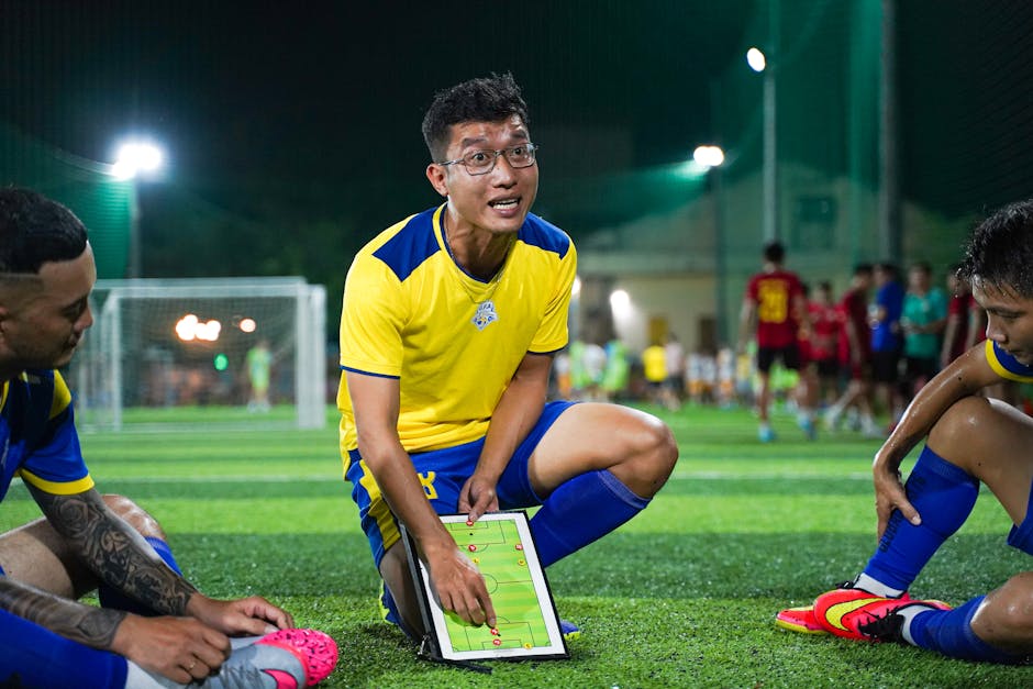 coach analyzing soccer analytics dashboard explainable AI