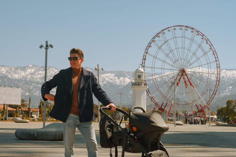 modern family stroller city park 2025