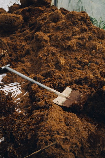 compost pile flower farm soil health