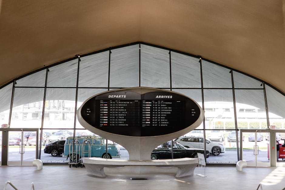 Terminal 1 Zayed Airport interior mosaic dome modernist architecture
