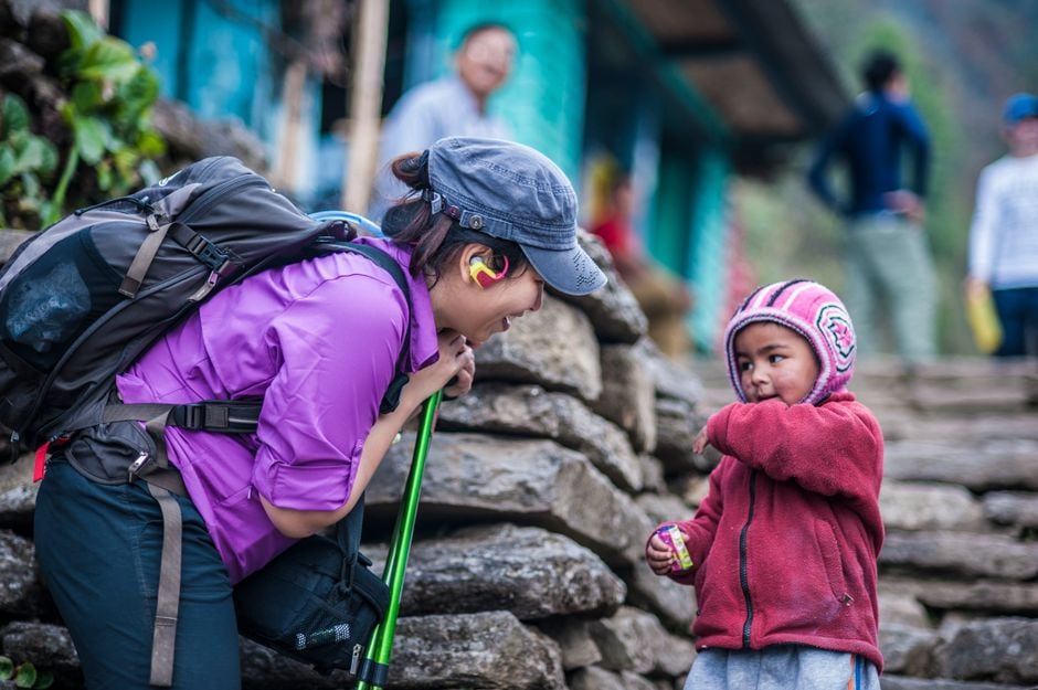 local mountain guides Nepal village meeting
