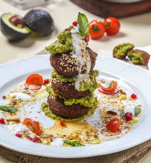 plant-based falafel plate abu dhabi cafe outdoor