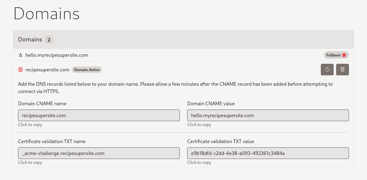 Add Your Own Domain Name
