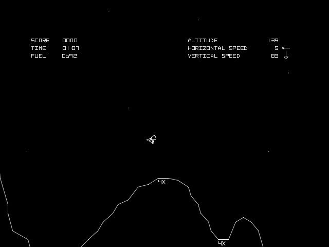 Lunar Lander Arcade Game by Atari (1979)