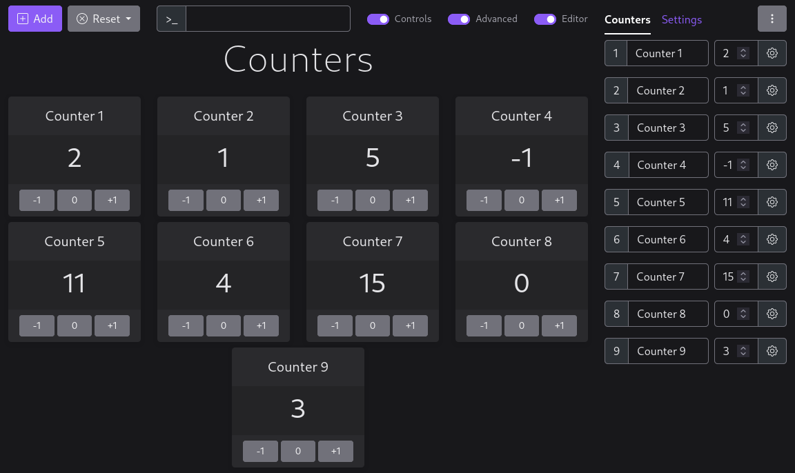 Advanced Controls