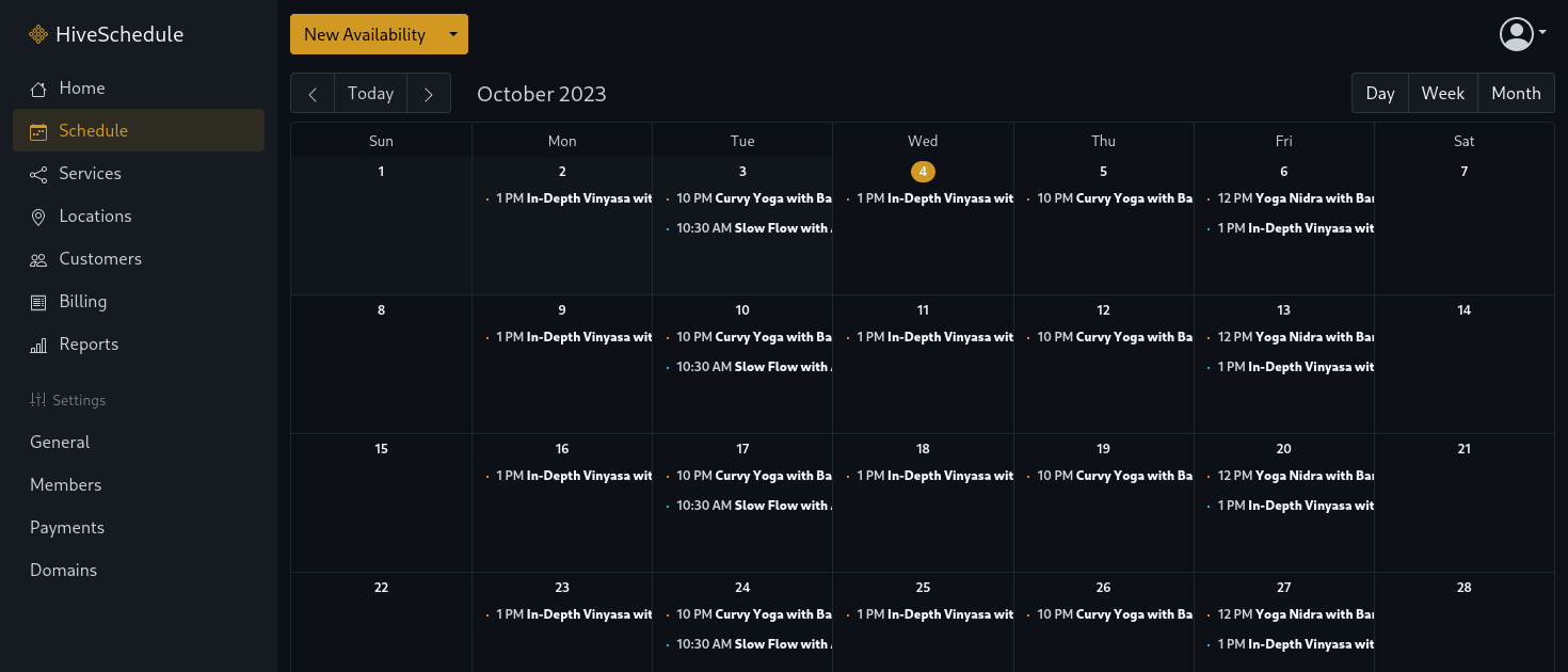 Schedule Recurring Events with Team Members at Locations