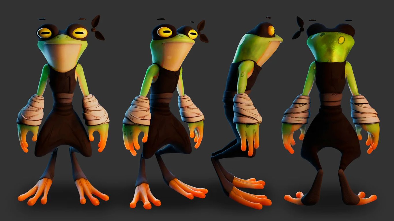 Personaje astronauta «Frog»