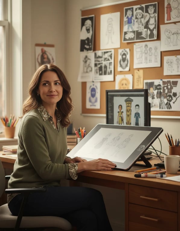 Retrato de Marta, profesora de Animación BFA