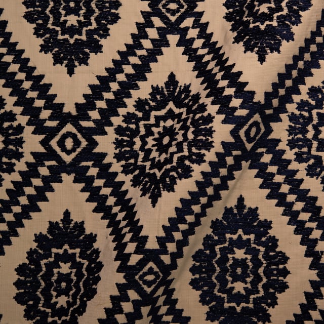 Toile façonnée Ouchak Indigo (Roll)