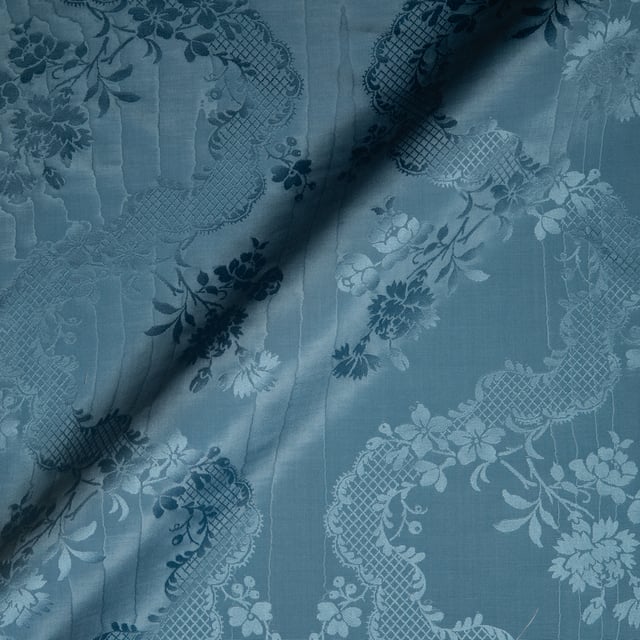 Damas Moiré Adélaïde Bleu Marquise (Roll)