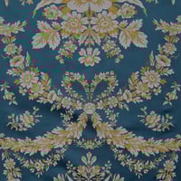 Gros bleu  trame creme