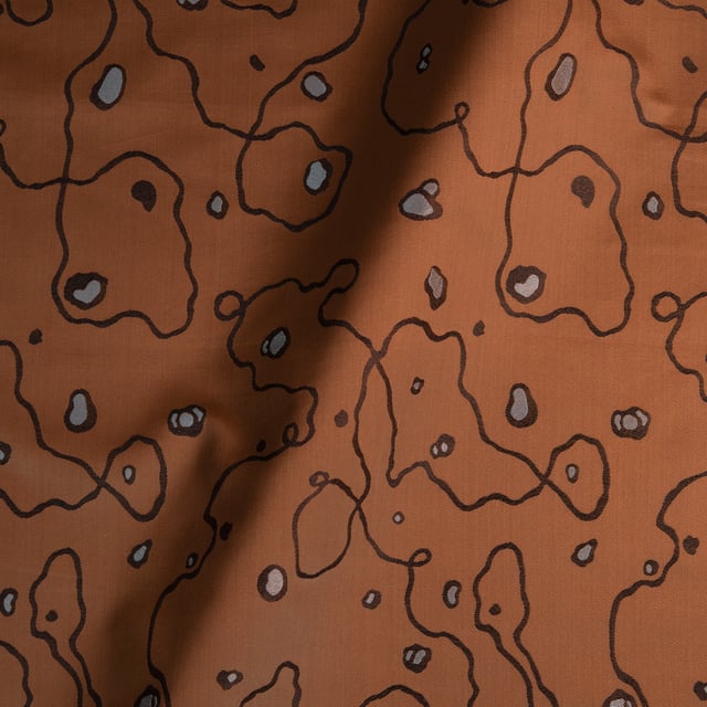 Satin façonné Ruhlmann Marron glace (Roll)